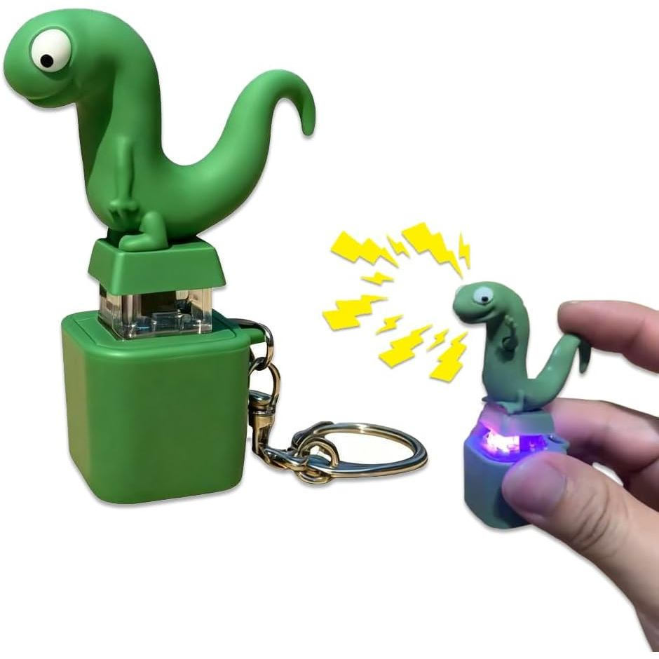 Som Do Chaveiro Lagarto , 2025 Novo Teclado Clicker Lagartos Brinquedos Fidget , Recarregável Divertido Com Luzes Colori