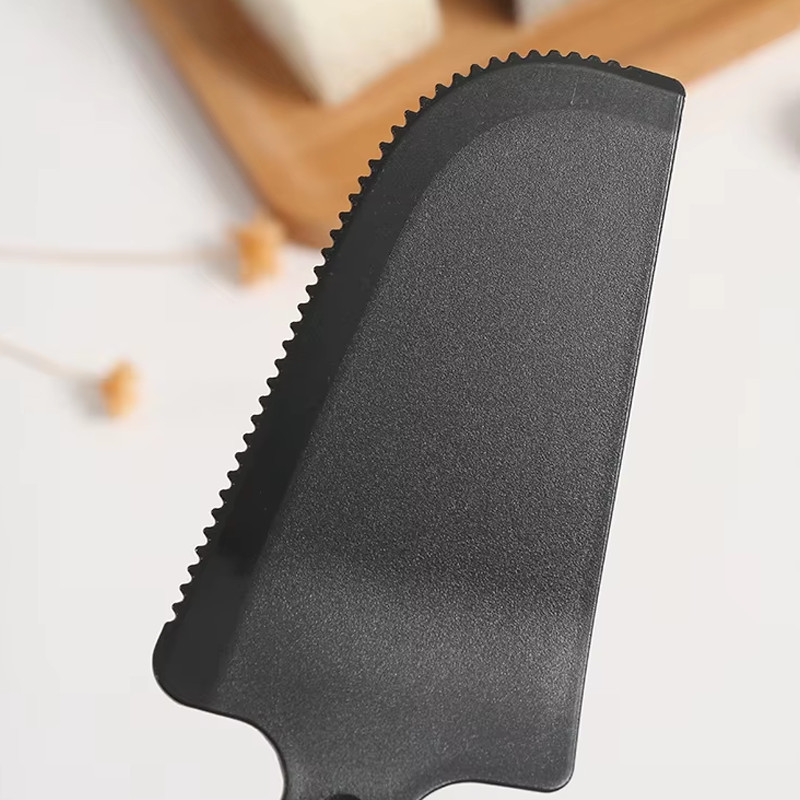 Faca De Bolo De Plástico Descartável Com Lâmina Serrilhada-Sem BPA , Cabo Ergonômico , Disponível