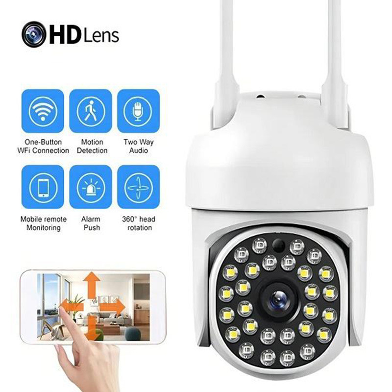 Câmera De Segurança wi-fi externa À Prova D'água IP66 full hd Icsee gira 360 speed dome - Bivolt Com 28 LEDs SC-B47