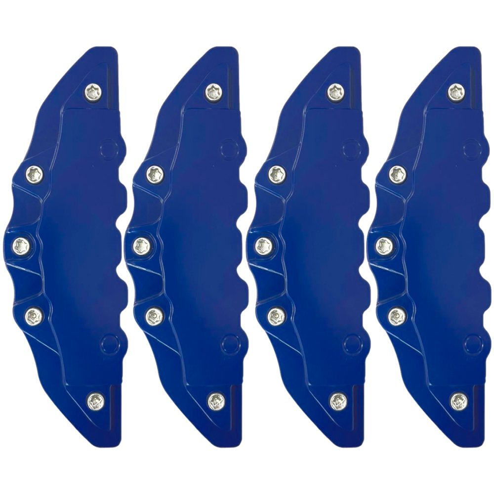 Kit 4 Capas Pinça Freio Azul - Sem Logo Liso Esportivo Aro15