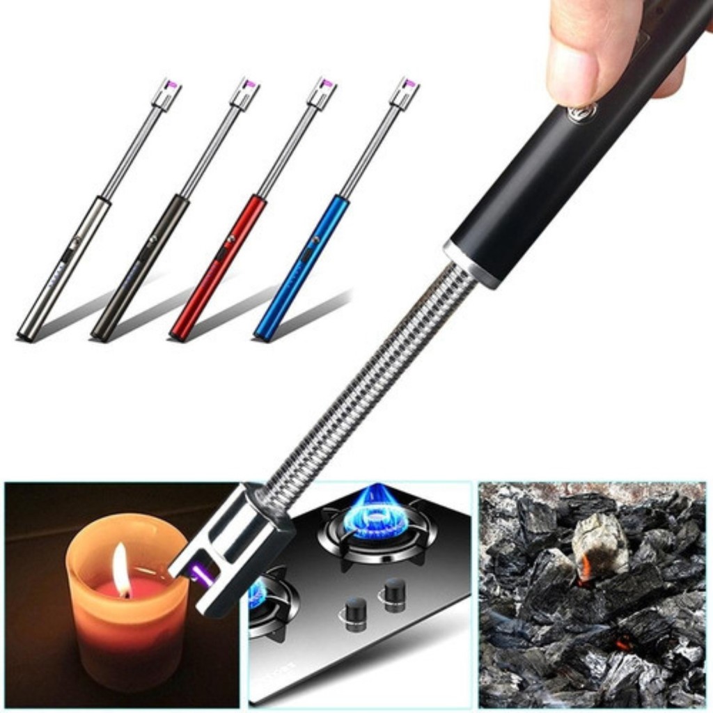 Isqueiro Elétrico Recarregável com Arco Flexível e USB - Prático e Seguro