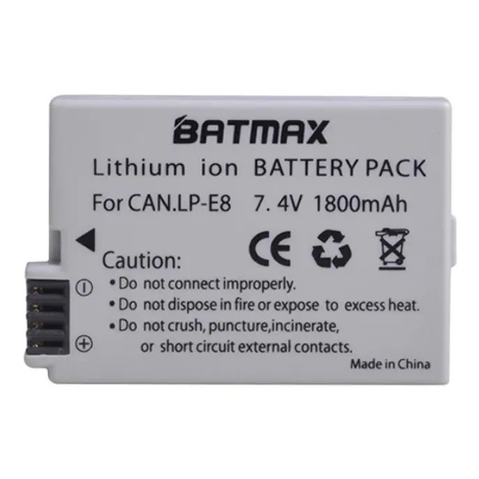 Bateria Batmax Lp-e8 Canon T2i T3i T4i T5i 1800mah 7.4v