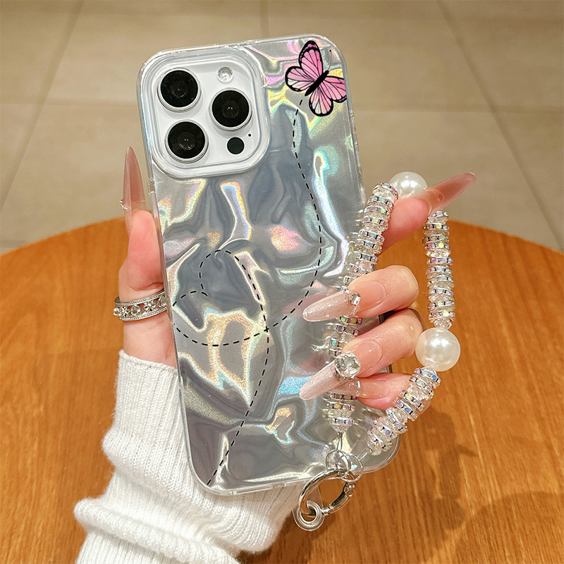 Capa Para MOTO G84 G54 G75 G60 G53 G35 G22 G24 G10 G14 G15 G34 G04 EDGE 50 Ultra E13 Ondas De Água Pequena Borboleta Cas