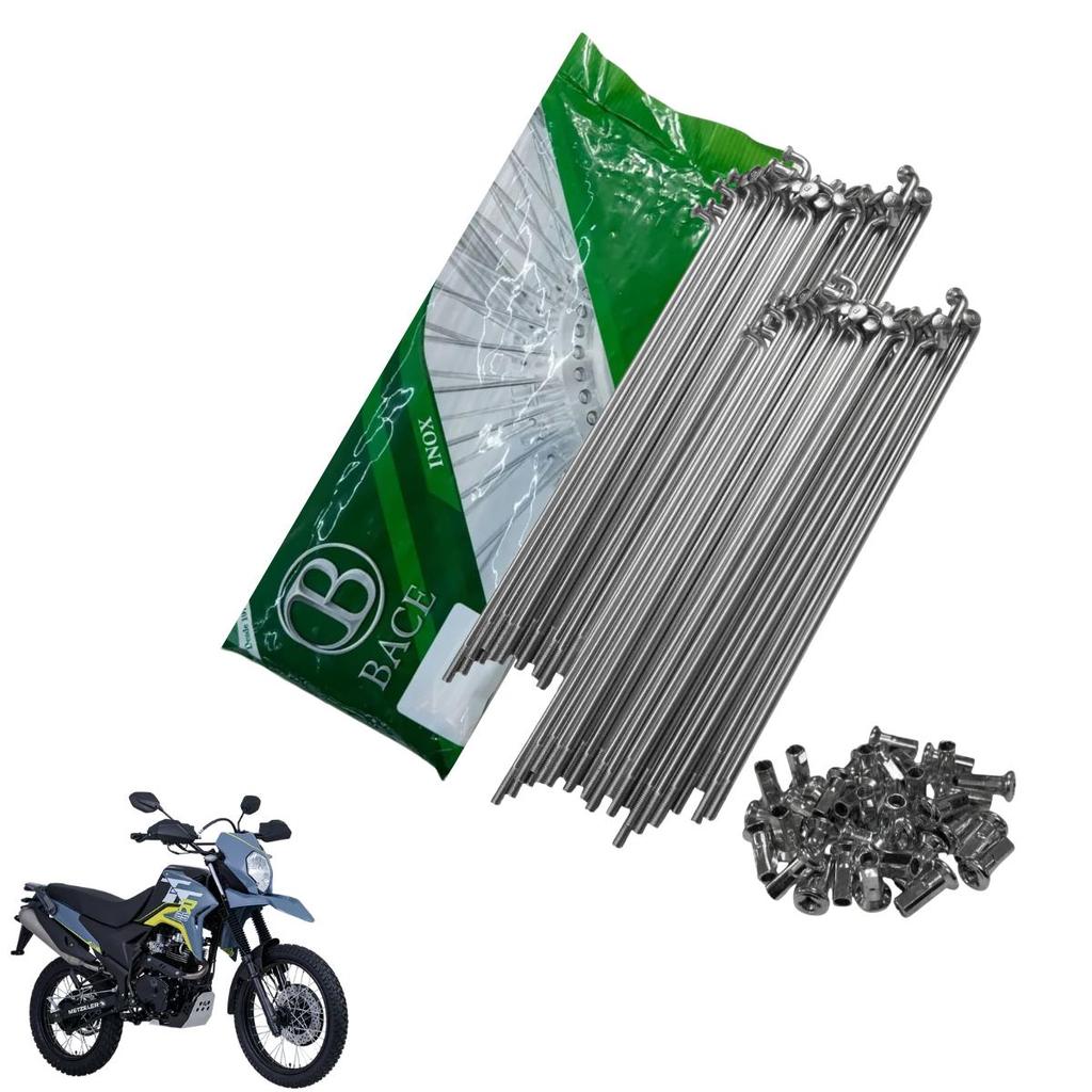 Jogo Raio Traseiro Yamaha Ttr 125 Inox Aro 16'' 4mm Bace