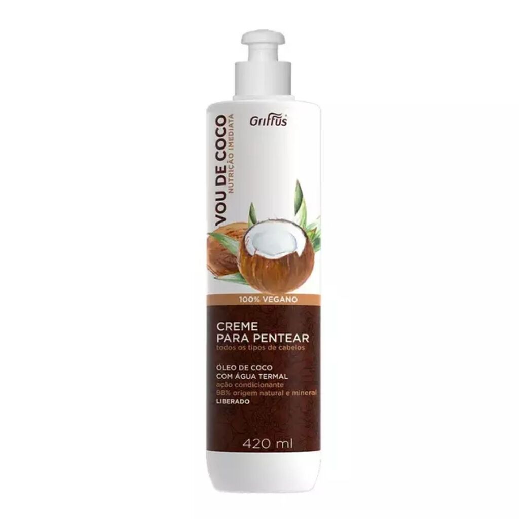 Creme para Pentear Vou de Coco com Água Termal 420ml