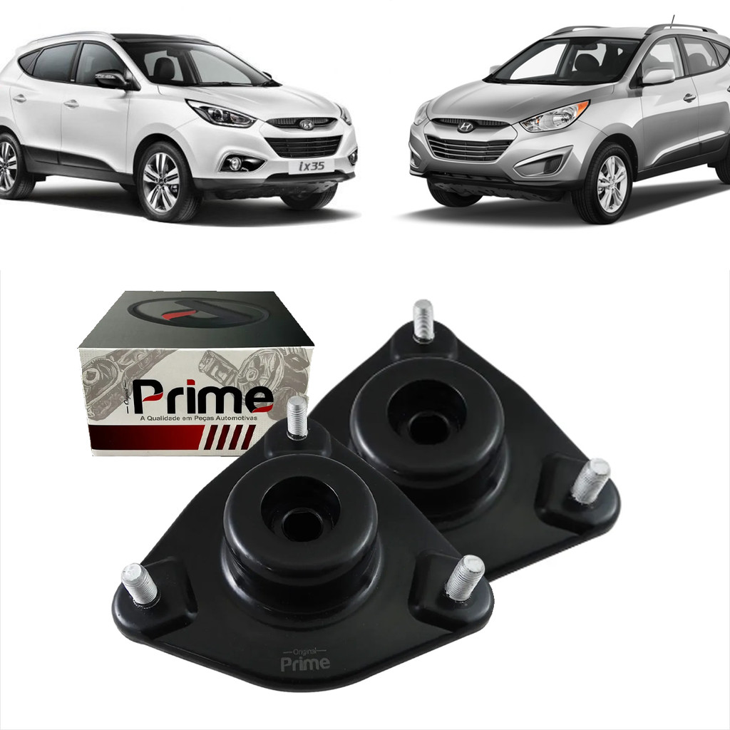 Kit Suspensão Par 2 Coxim Amortecedor Dianteiro Hyundai Tucson ix35 Kia Sportage Cerato 2005 à 2016