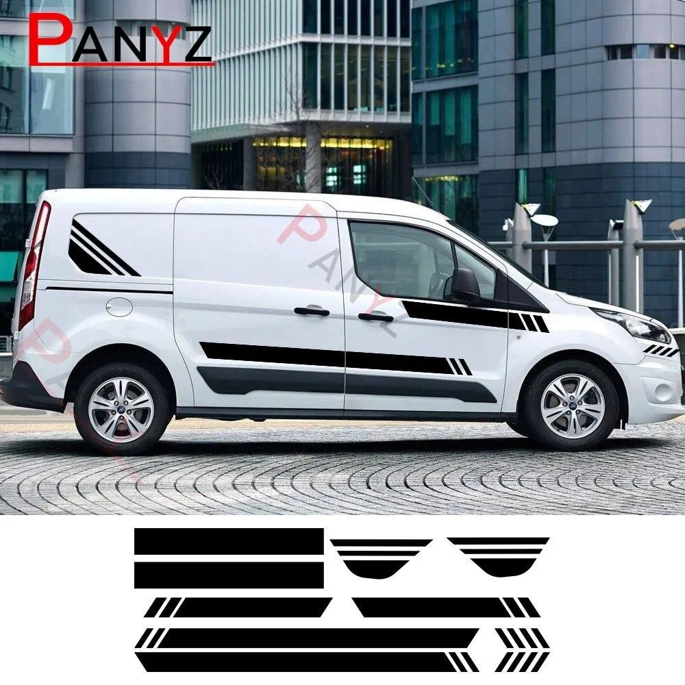Adesivos Para Porta Lateral De Carro , Capa De Capô , Decalques De Vinil Ford Transit , Acessórios De Conexão , Ajuste ,