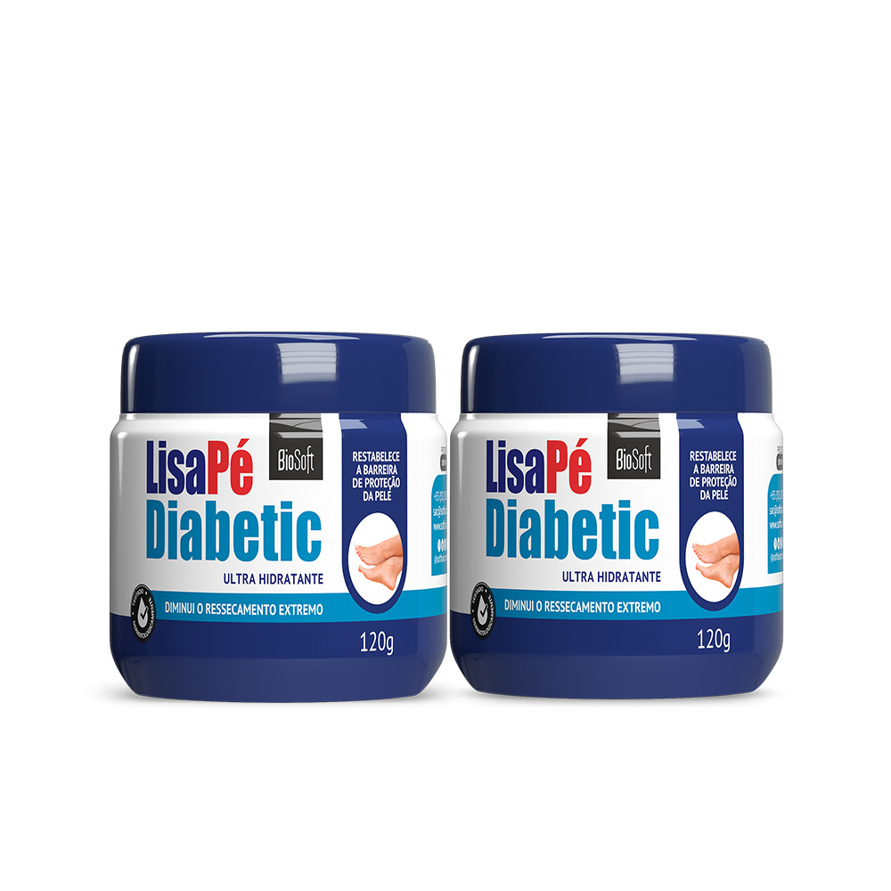 Kit 02un Creme Hidratante Lisa Pé Diabetic