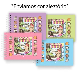 Livro De Colorir Capa Dura Com Laminação Holográfica 21x15cms 25-50-100 Folhas