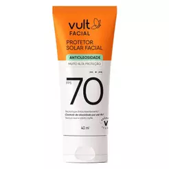 Vult Protetor Solar Facial Antioleosidade FPS 70 40ml