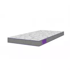 Colchão Solteiro D33 EXTRA FIRME 88x188x12 Hipoalergênico Cinza e Branco Acction SmartZzz By Plumatex