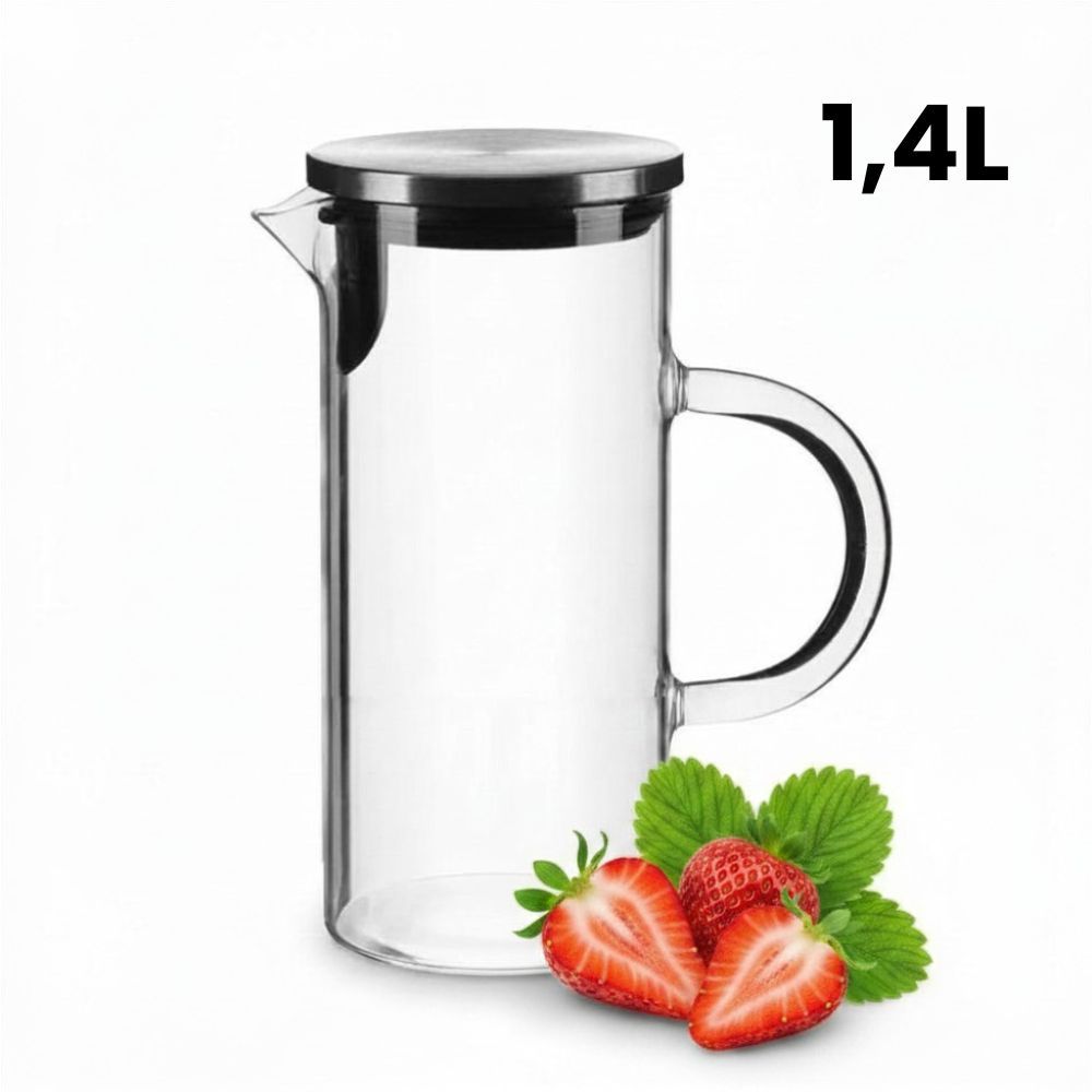 Jarra de Vidro 1,4L Borossilicato Mark Blank Elegance