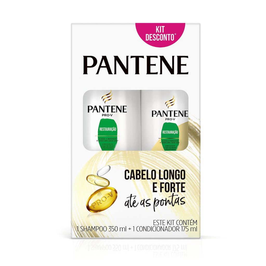 Shampoo e Condicionador Pantene Restauração 350ml+175ml