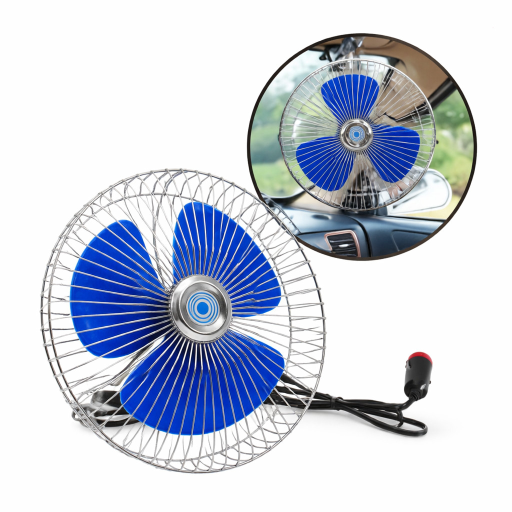 Ventilador Automotivo 8 Polegada Carro Caminhão Vans 12volts
