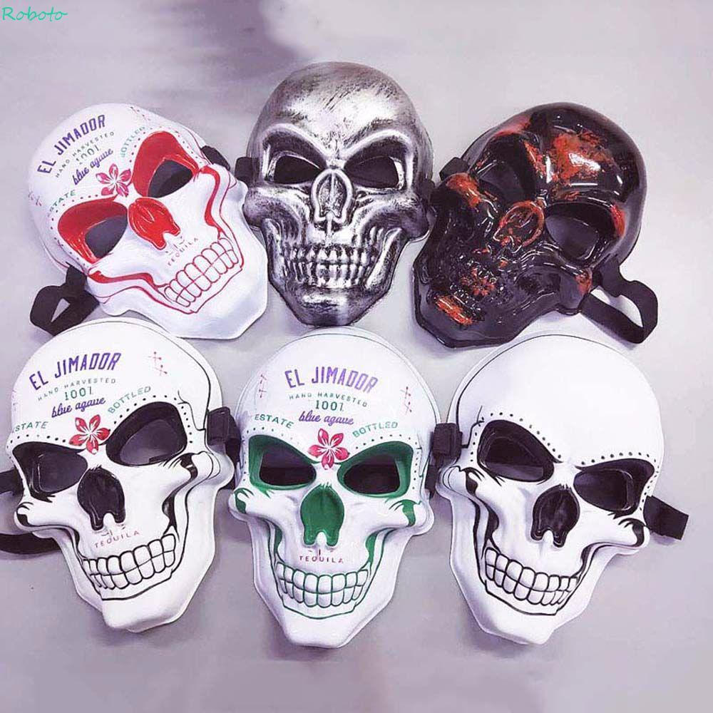 DARNELL Horror Máscara Cosplay Multicolor Headwear Fantasma Crânio Esqueleto De Festa Adereços
