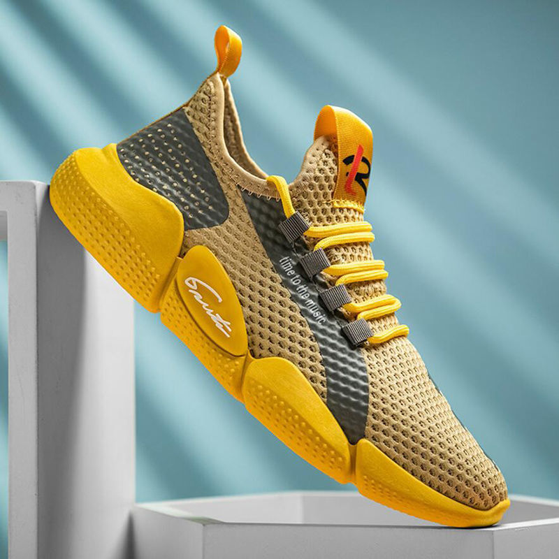 2026 novo estilo de malha sapatos masculinos na moda sapatos esportivos casuais malha papai sapatos masculinos respiráve