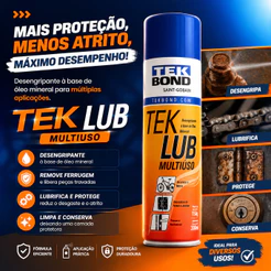 Lubrificante Desengripante Multiuso Spray Tek Bond Lubrificante 300ml