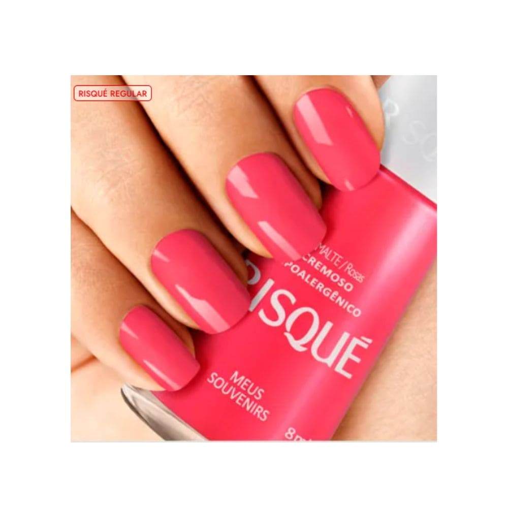 Esmalte Risqué Cremoso Meus Souvenirs Longa Duração Ultra Brilho 8 ml