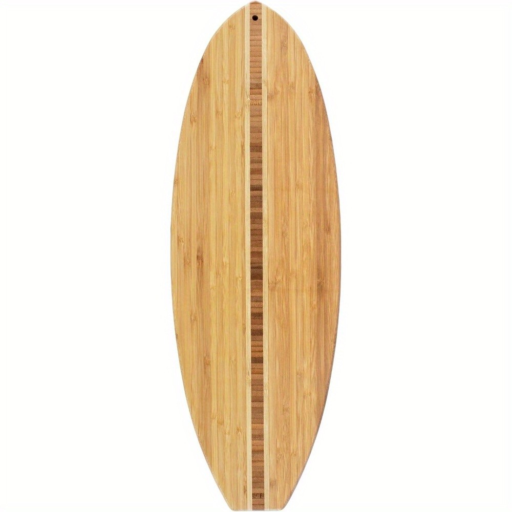 Tábua De Corte De Madeira De Bambu Em Forma De Prancha De Surf Totalmente E Servir Charcutaria ,