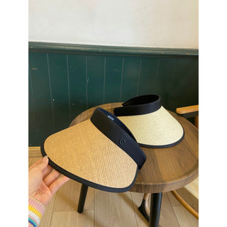 Ampliado aba Extra grande oco topo chapéu de sol feminino verão lazer chapéu de sol ciclismo viagem moda chapéu de palha