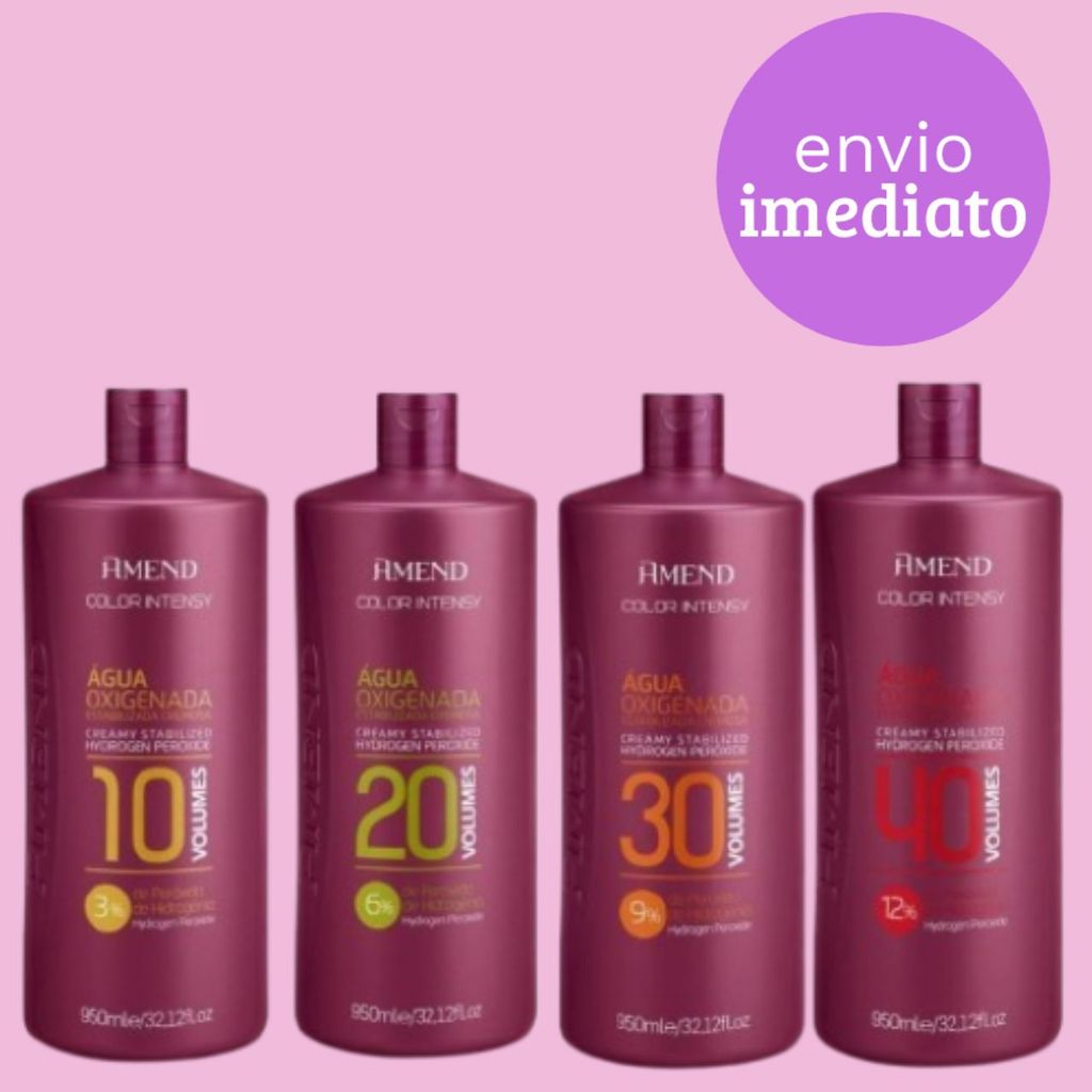 Amend Água Oxigenada 950ml Color Intensy 10vo l-20vol -30vol -40vol