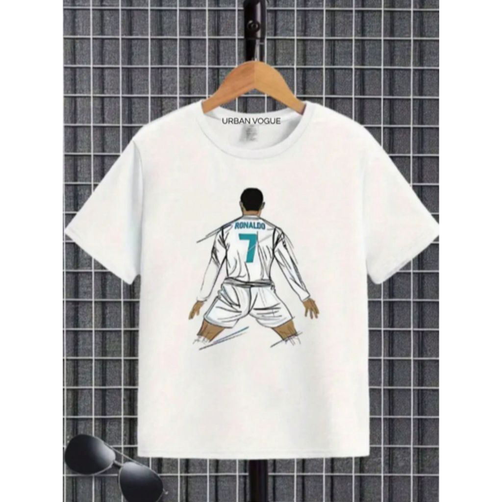 Camiseta Infantil menino CAMISA 7 FUT 100% Algodão Varias Cores - T-shirt Masculina, Confortável, Algodão