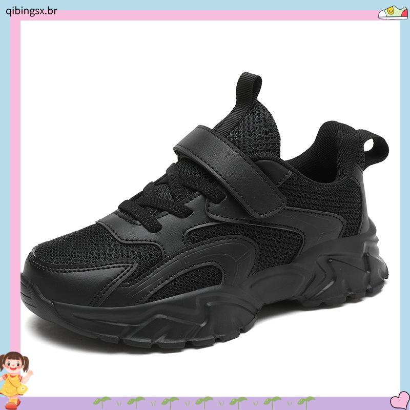 tênis infantil masculino kit tênis infantil masculino Pullback lobo das crianças sapatinhos pretos meninos tênis preto