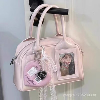 3091 Série Personagem Bolsa de Pequena Capacidade Pode Conter Cartões Pequenos Bolsa Transversal Bolsa Feminina Kpop 4CP