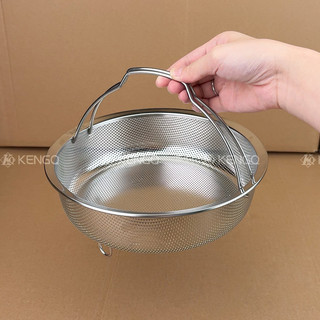 Aço inoxidável 316L com alça Steamer Steamer Steamer Steamer Separador de vapor Cozinhar Arroz Ferramenta útil Panela de