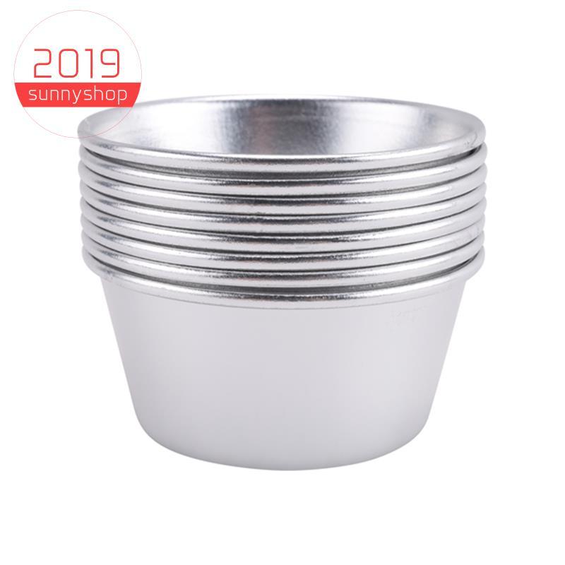 [Bestseller S] 8 Peças Moldes Individuais De Pudim Copos Mini Panelas Fundidas De Chocolate Antiaderente Cupcake Bolo Bi