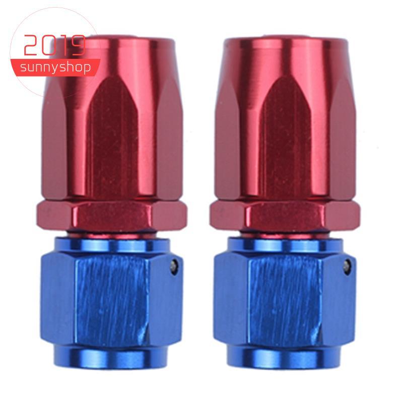 [Bestseller S] 2 Peças Acessórios De Mangueira De Alimentação De Óleo Turbo Reto Encaixe : An6 8Mm