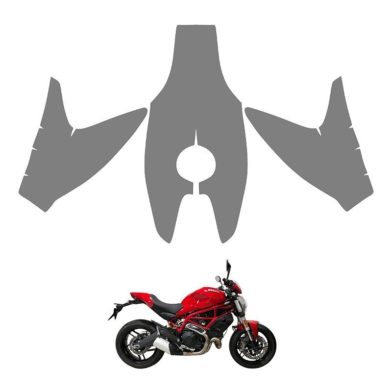 Película PPF Proteção Kit Superior Tanque Ducati Monster 821 Moto 2015 2016 Transparente TPU Anti Risco