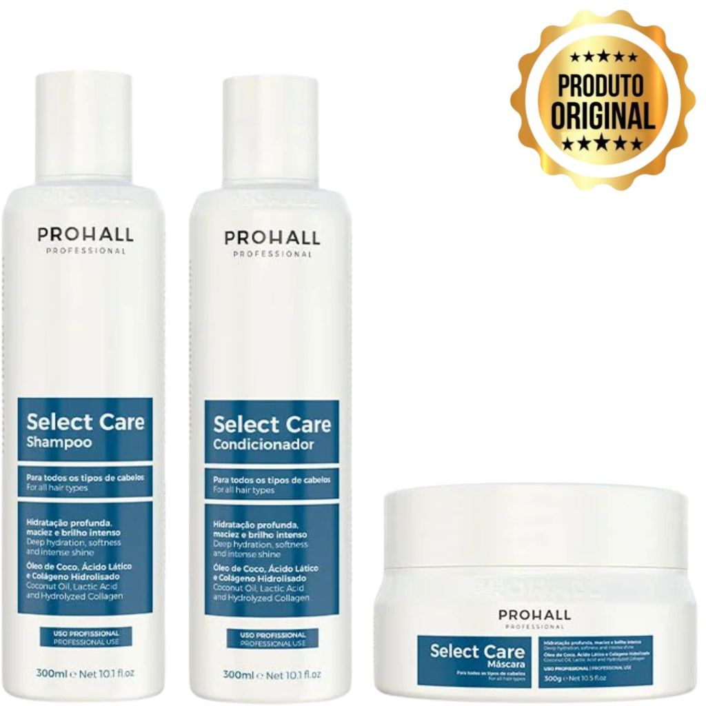 Shampoo Pós Progressiva Condicionador e Mascara  Prohall Reconstrução e Maciez – Compre Agora!