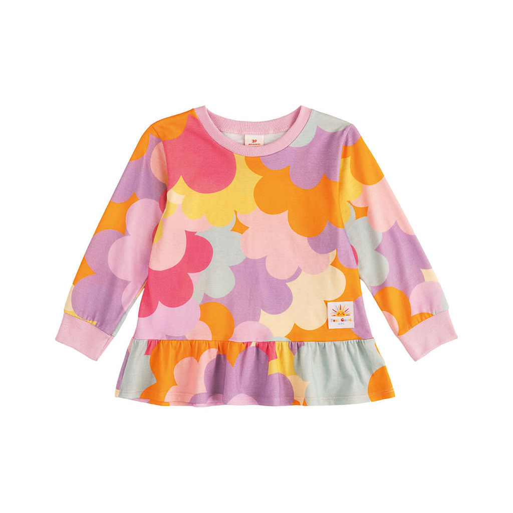 Blusa Manga Longa Estampada Infantil Menina Marisol