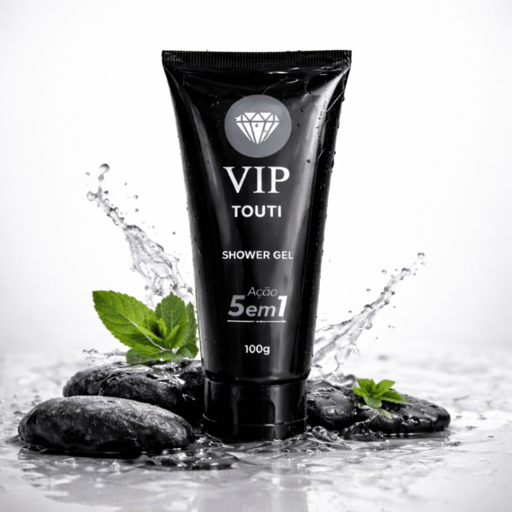 Shower Gel VIP Touti 5 em 1 Masculino 100g Fragrância VIP 04 ou VIP 22