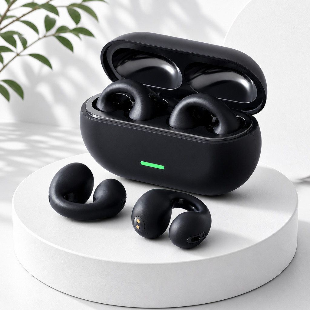 Fone Bluetooth Open Ear Sem Fio TWS Esportivo para Corrida Academia e Chamada
