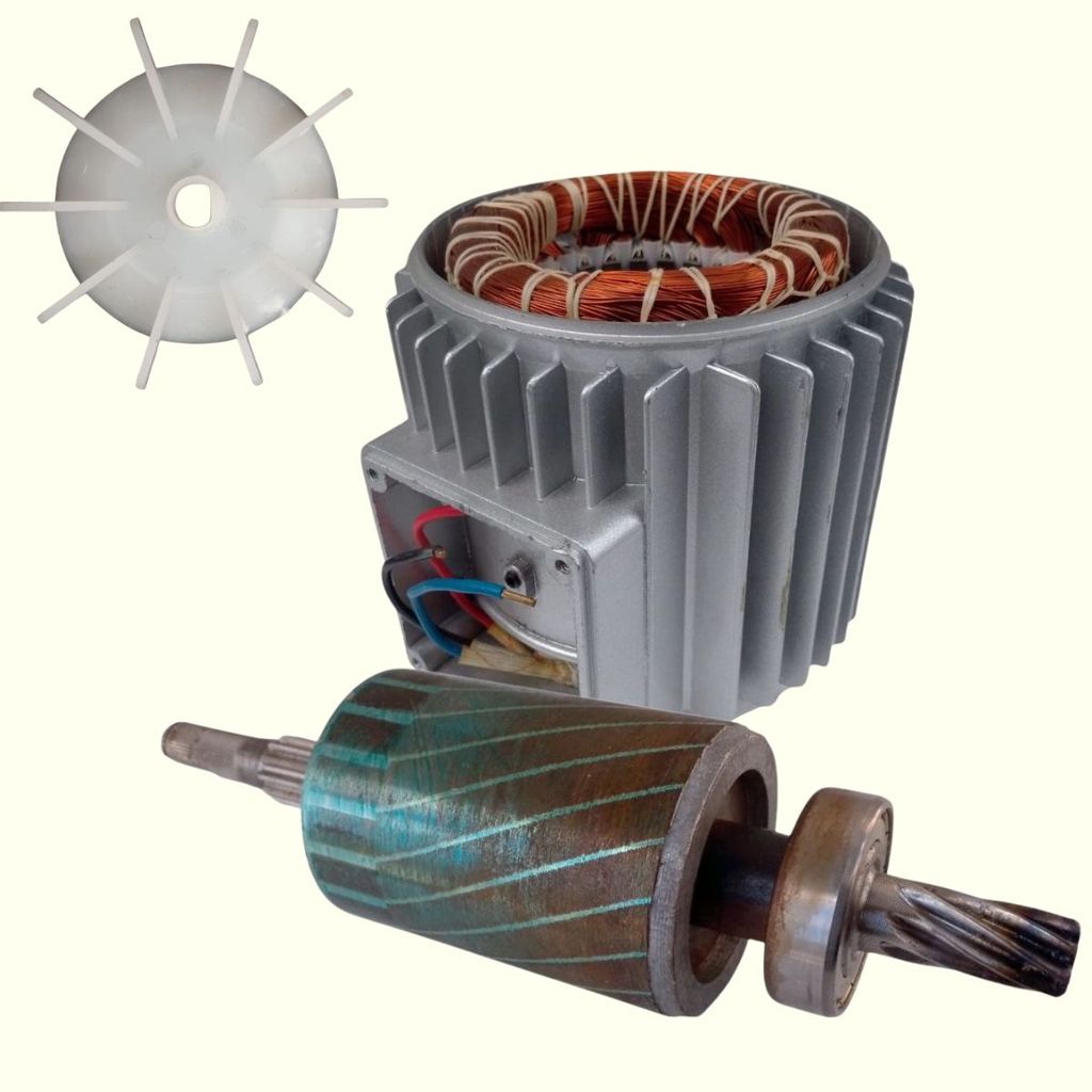 Kit Motor Guincho CSM TEC 500 1000 Estator Rotor Ventoinha 220V Original Completo