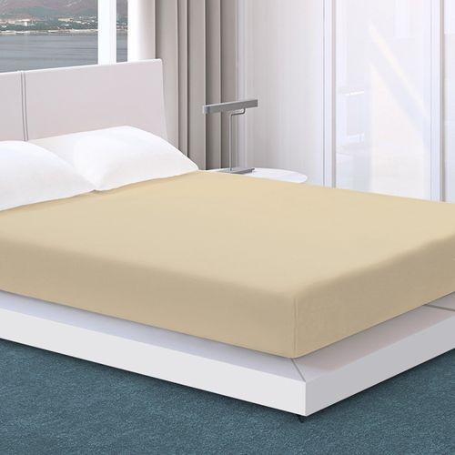 Protetor Impermeavel Colchao Casal Box Capa Confortavel Duravel Bege