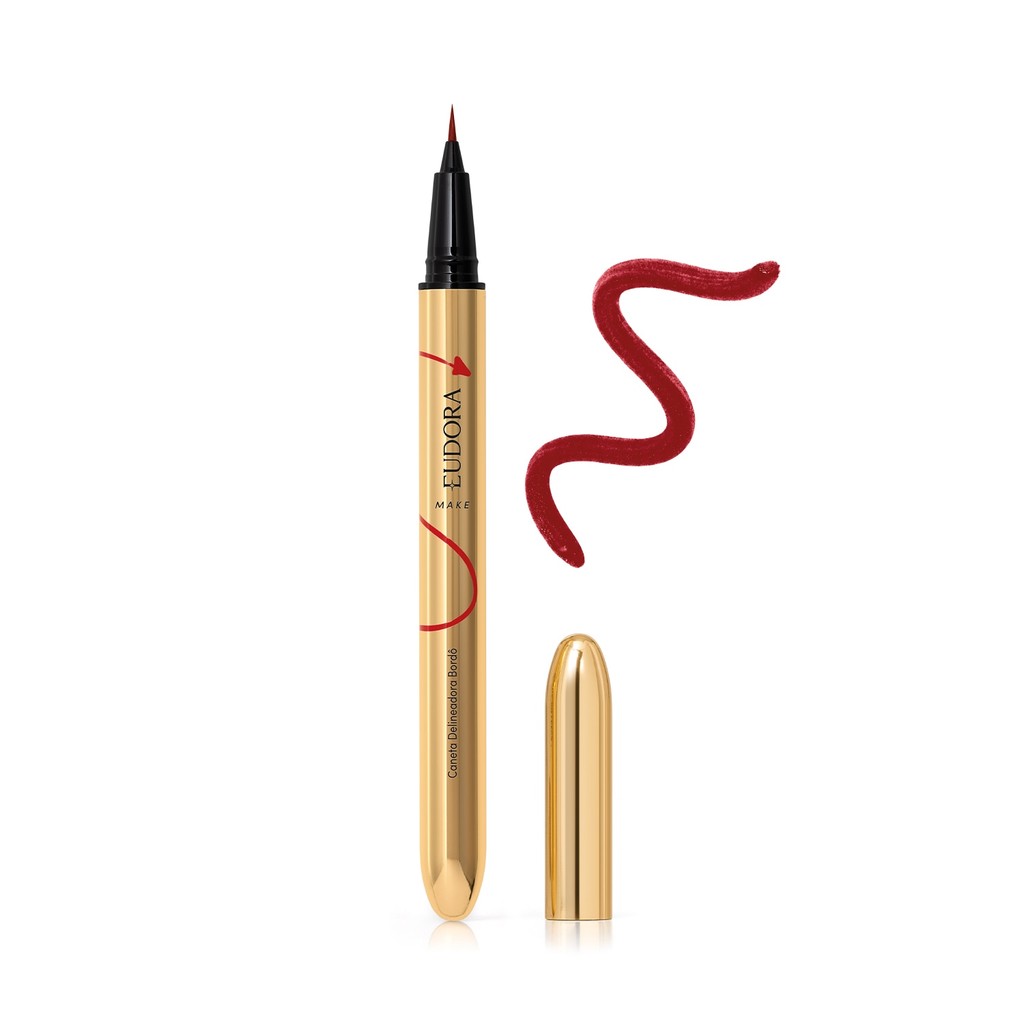 Eudora Make O Diabo Veste Prada Caneta Delineadora Iconic Liner Bordô 0,4ml