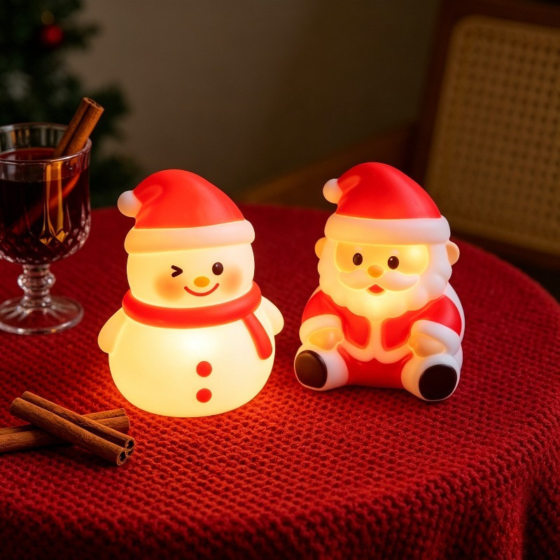Luzes Noturnas Com Tema De Natal , Lâmpadas Recarregáveis Para Dormir Infantil