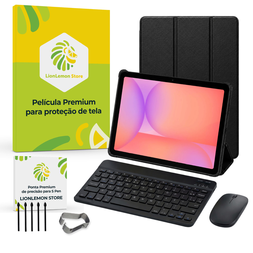 Kit Capa para Samsung Galaxy Tab S10 Lite + Pontas de substituição SPen + Pelícu