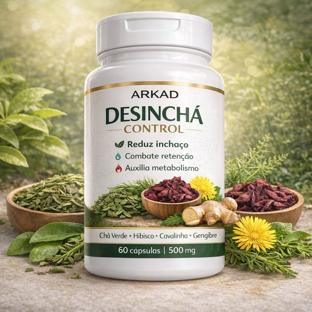 Desinchá Natural Chá Verde Hibisco Cavalinha