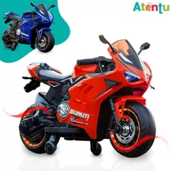 Mini Moto Elétrica Infantil Motinha Motocicleta com Luz e Som Bateria 12v Recarregável