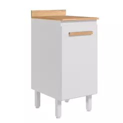Balcão Cozinha Intenza 40cm 1 Porta Branco/Branco UV - Nicioli