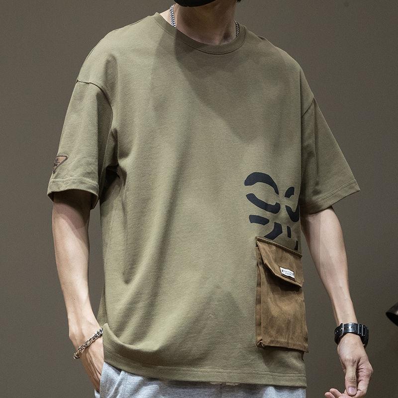 2025 verão novo estilo camiseta de manga curta roupas masculinas mais roupas gordas verão plus Size gordura masculina St