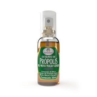 Spray Para Garganta Extrato De Própolis Sabor Gengibre Apis Vida 30ml em Oferta na Shopee