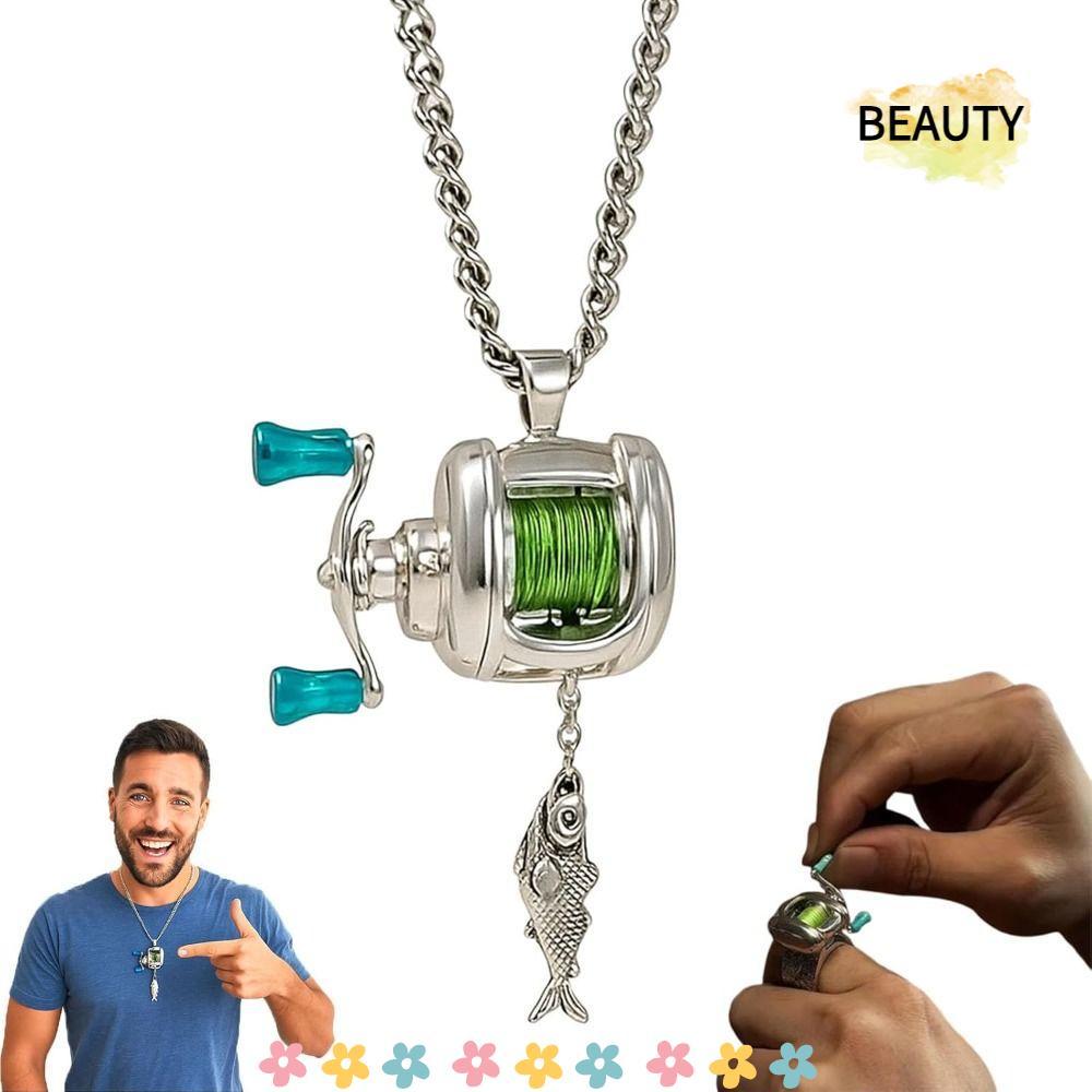 BEAUTYHOMEBR Conjunto De Joias De Carretel De Pesca , Acessórios Liga , Mini Colar