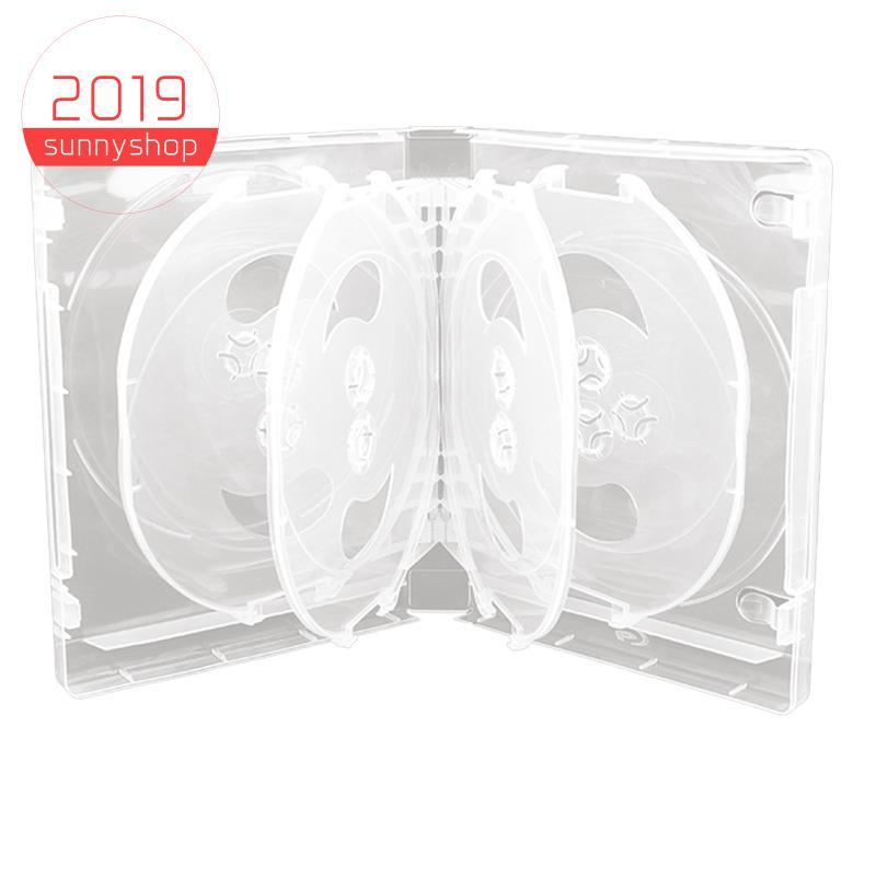 [Bestseller S] Caixa De Armazenamento De CD Pacote De 10 Peças Estojo De Plástico Dupla Face Para Carro DVD Espesso , Fá