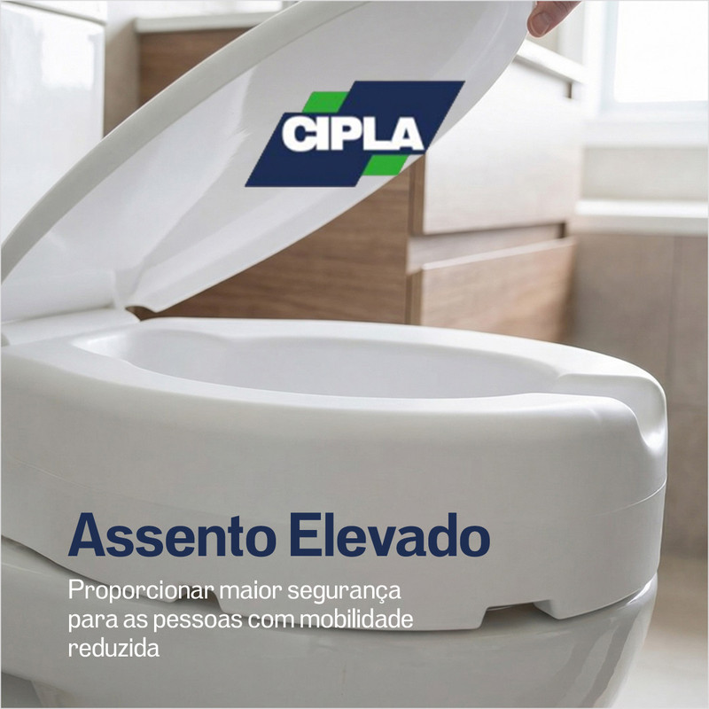 Adaptador de Assento Sanitário Elevado Pós Operatório Tampa de Vaso Para Idoso 1