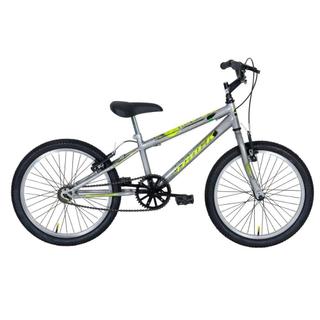 Bicicleta Aro-20 Track Cometa Com Freio V-Brake Nylon Prata